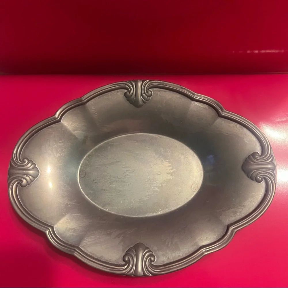 Lenox Pewter Gravy Boat and tray